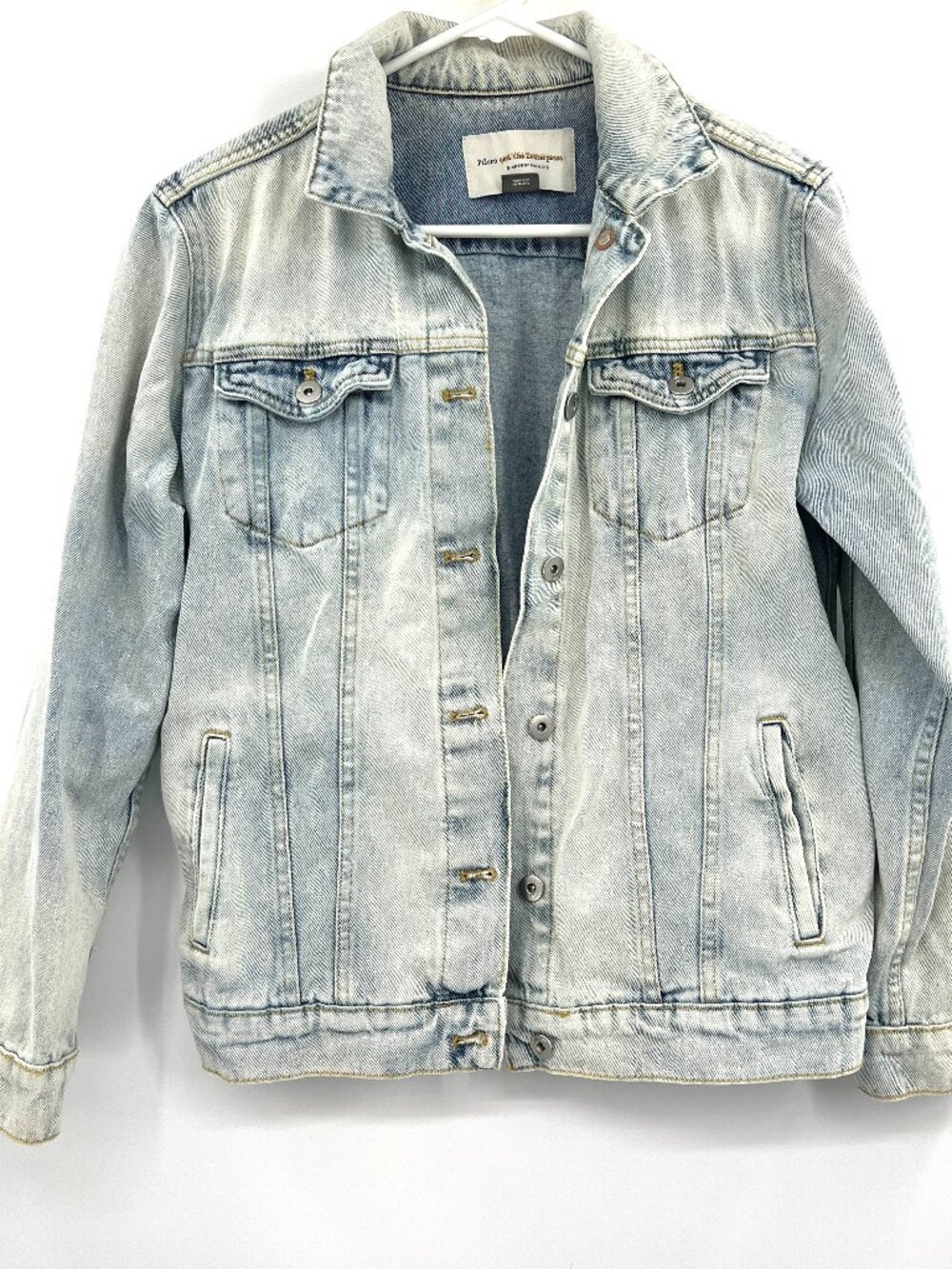 Anthropologie Pilcro and the Letterpress Light Wash Oversized Denim Jacket XS